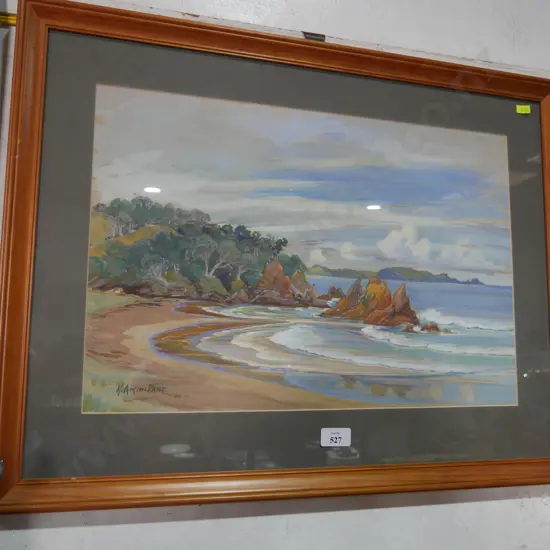 Framed watercolour