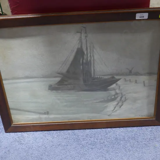 Sail boat artwork