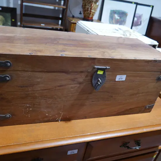 Small wooden chest