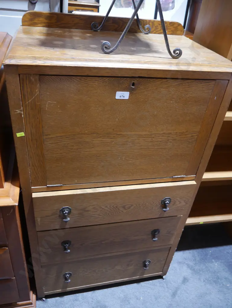 Drop front writing desk Image 1++