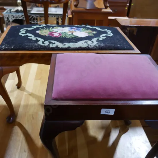 Two piano stools