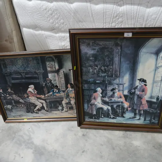 Two framed prints
