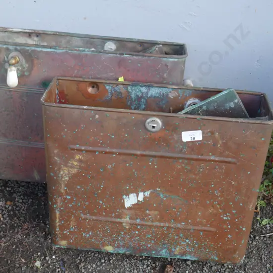 2 copper cisterns