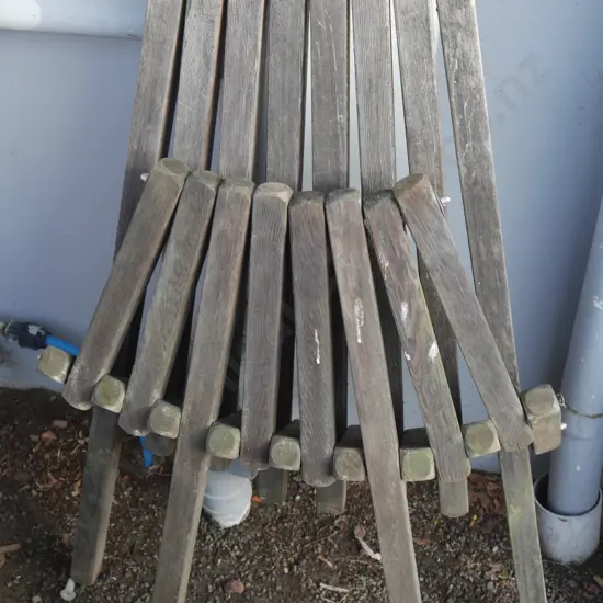 Folding wooden chair