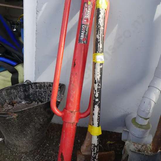 Sledge hammer, axe and driver