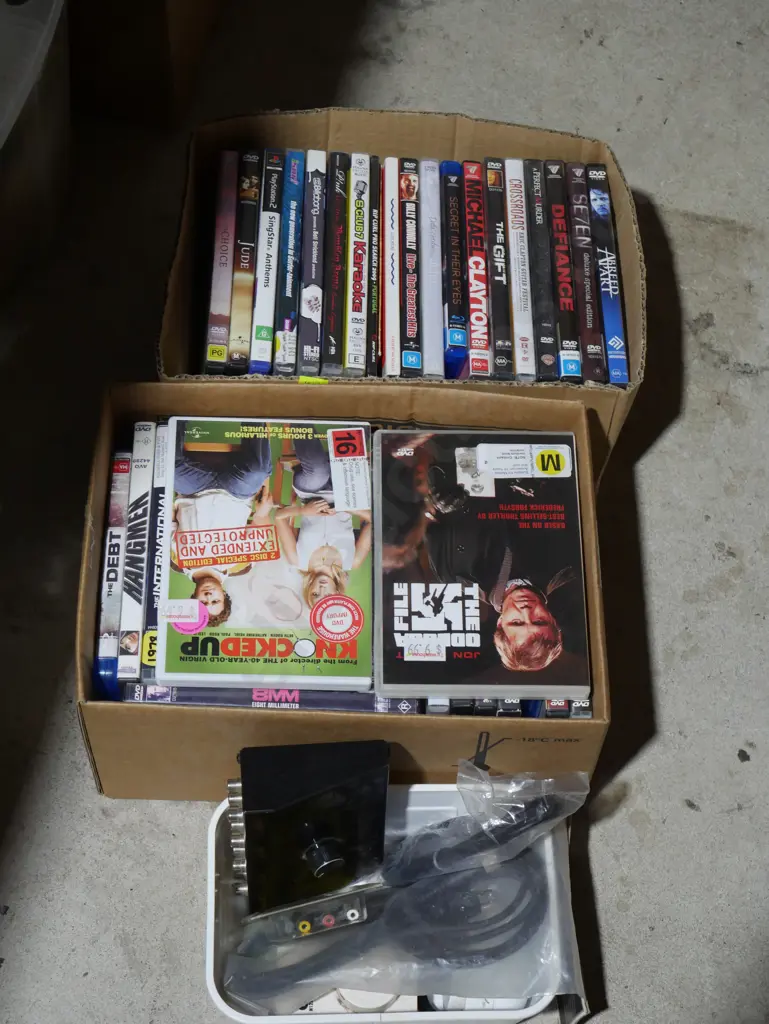 Two boxes DVDs etc Image 1++