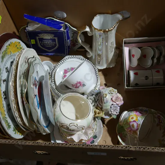 Assorted plates etc