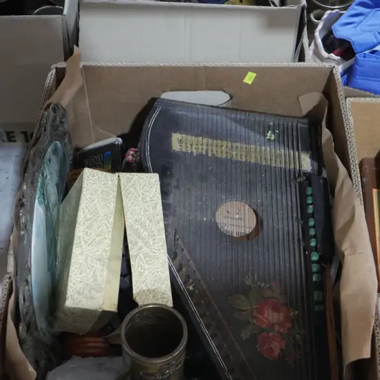 Zither, picture etc