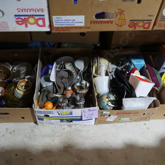 4 boxes of sundries
