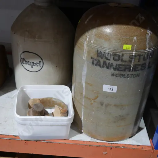 2 stone bottles