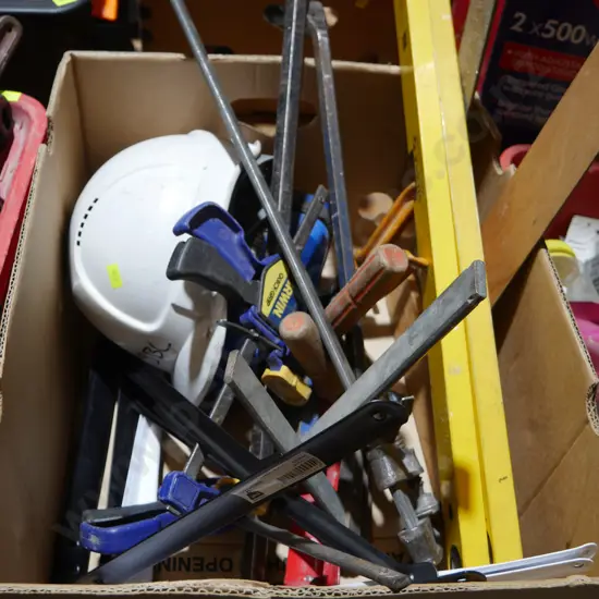 Assorted clamps etc