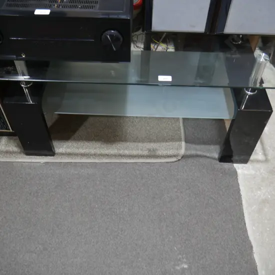 Glass coffee table