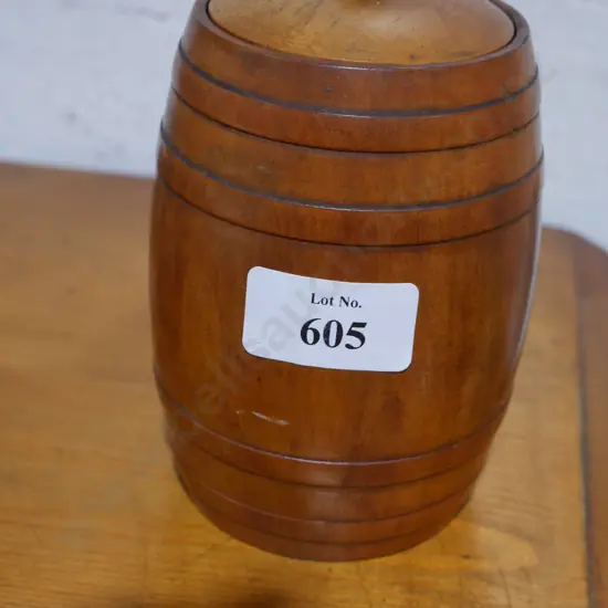 Wooden lidded jar