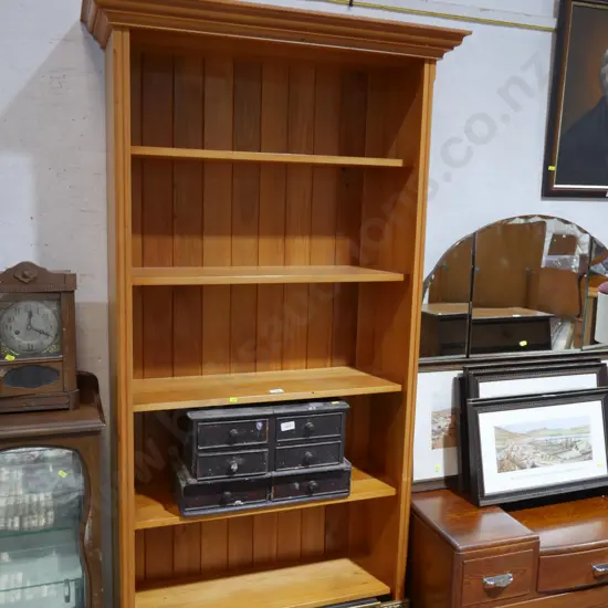 Solid wood bookcase