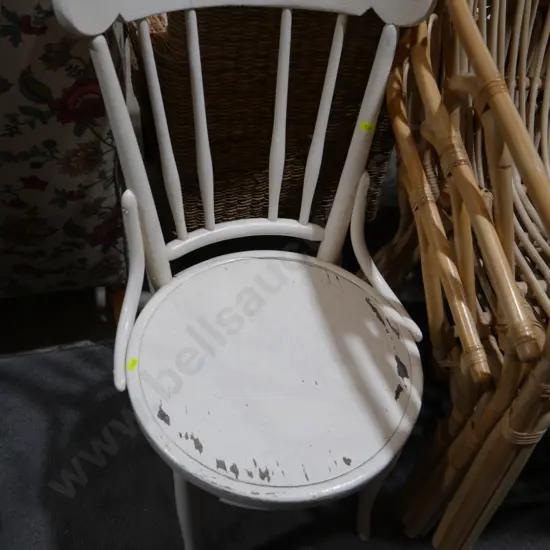 White dining chair