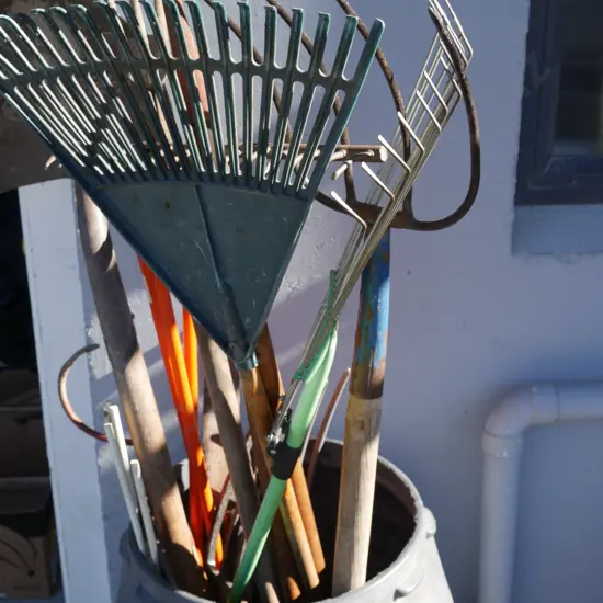 Assorted garden tools