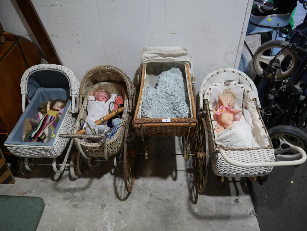 4 cane dolls prams Image 1++