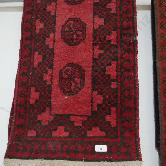 Hand knotted hall runner