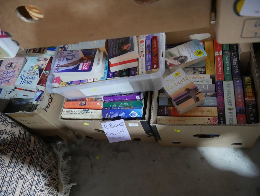 4 boxes of books Image 1++