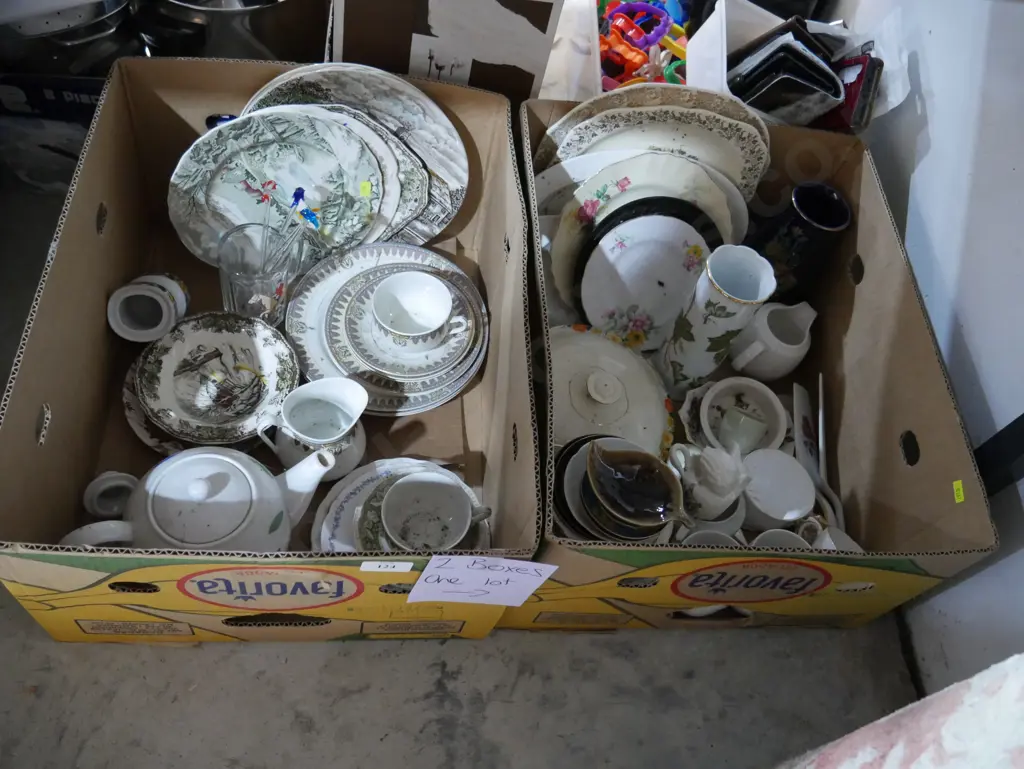 Two boxes of china Image 1++