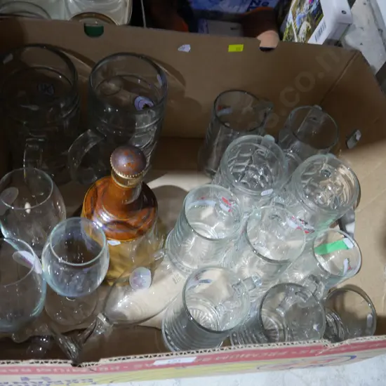 Assorted glassware