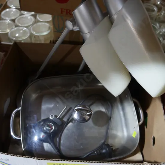 Lamps and electric frying pan