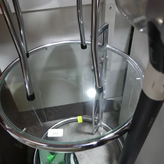 Glass top occasional table