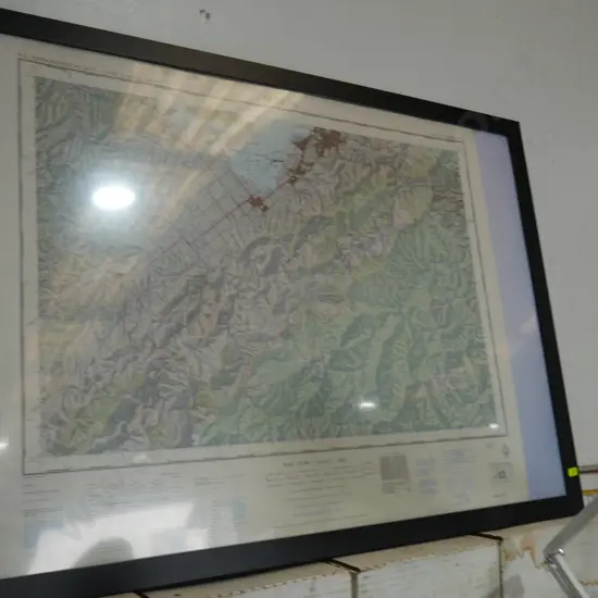 Framed map