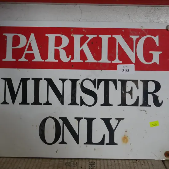 Parking sign