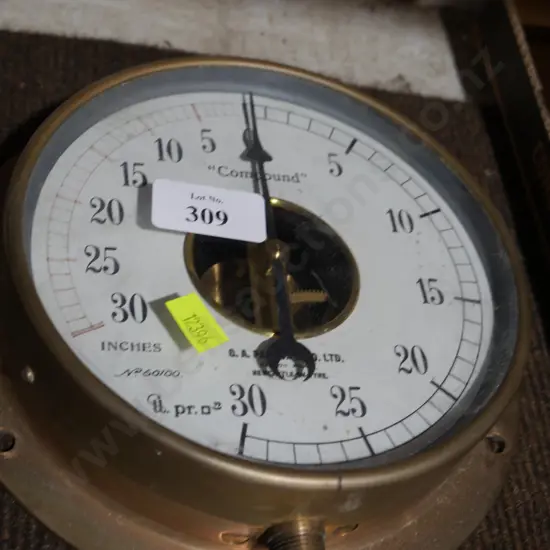 Large brass gauge