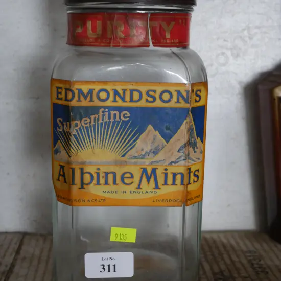 Edmondson's Alpine Mints jar