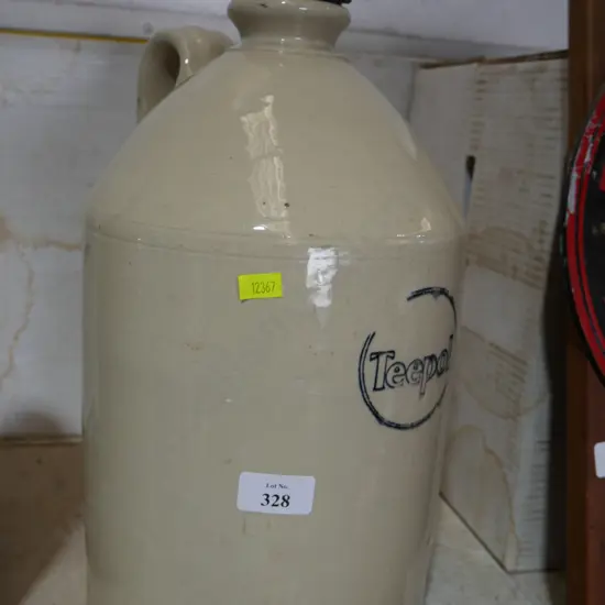 Teepol stone bottle