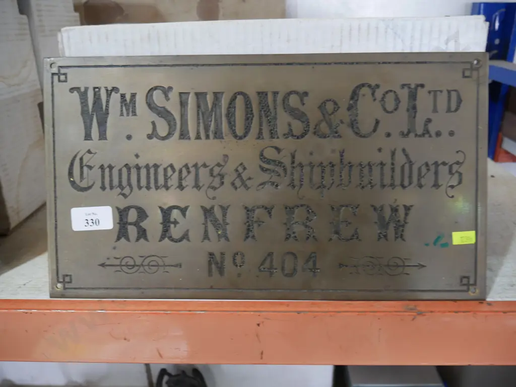 Brass sign Image 1++