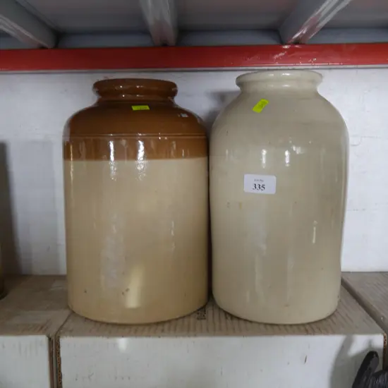 2 stone jars