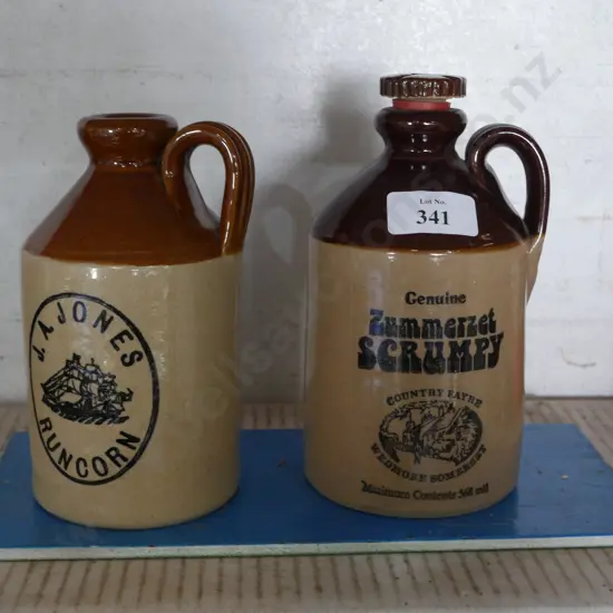 2 stone bottles