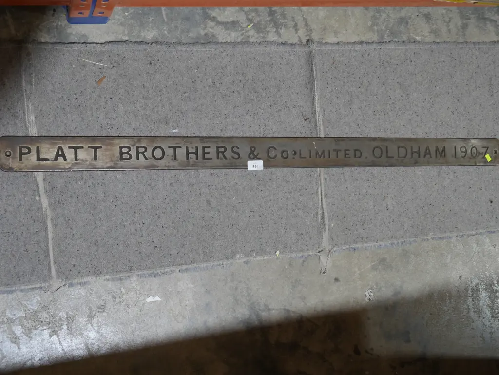 Platt Brothers and Co sign Image 1++