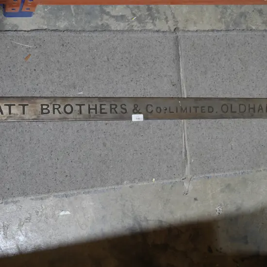Platt Brothers and Co sign