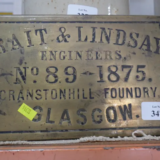 Brass sign