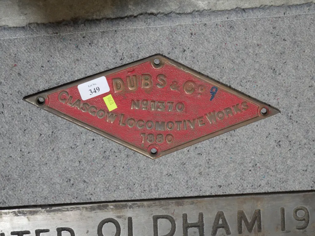 Locomotive brass sign Image 1++
