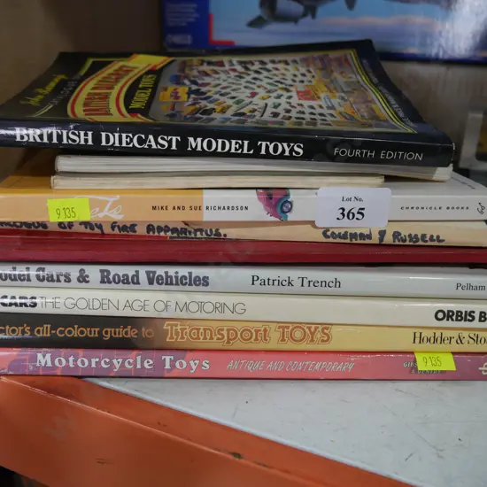 Assorted books on model cars