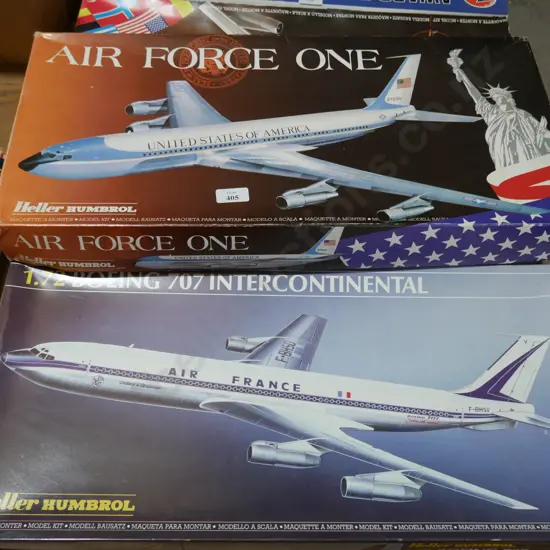 Two kitset aircraft models