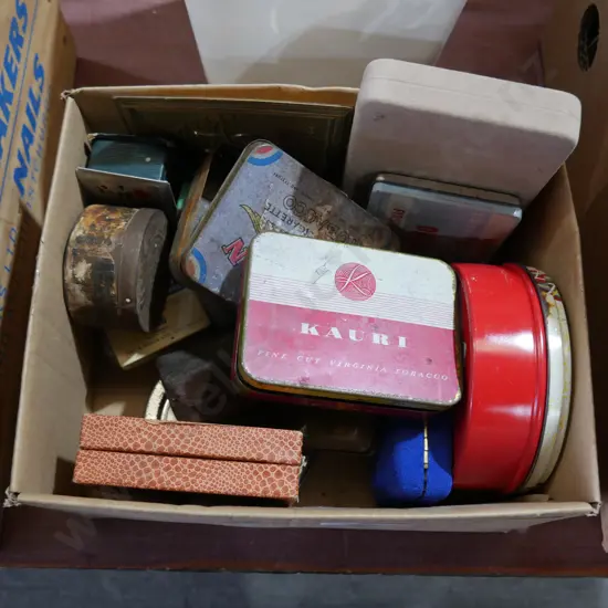 Assorted tins etc