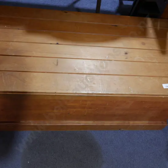Wooden blanket box