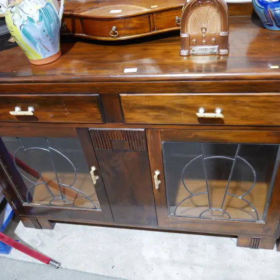Leadlight window sideboard