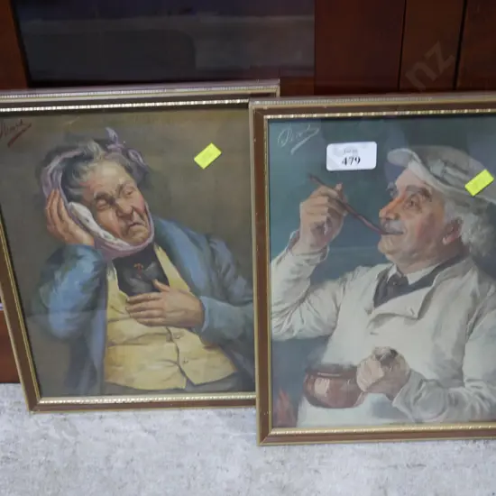 Two framed artworks