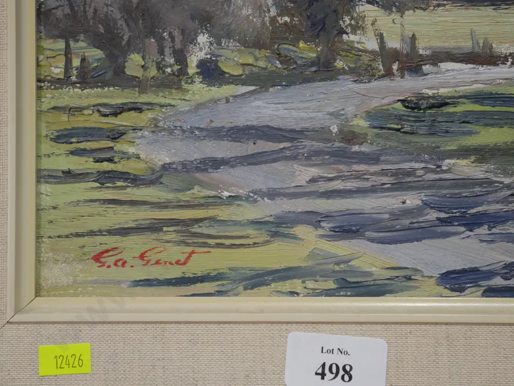 Oil painting by GA Genet Image 1++