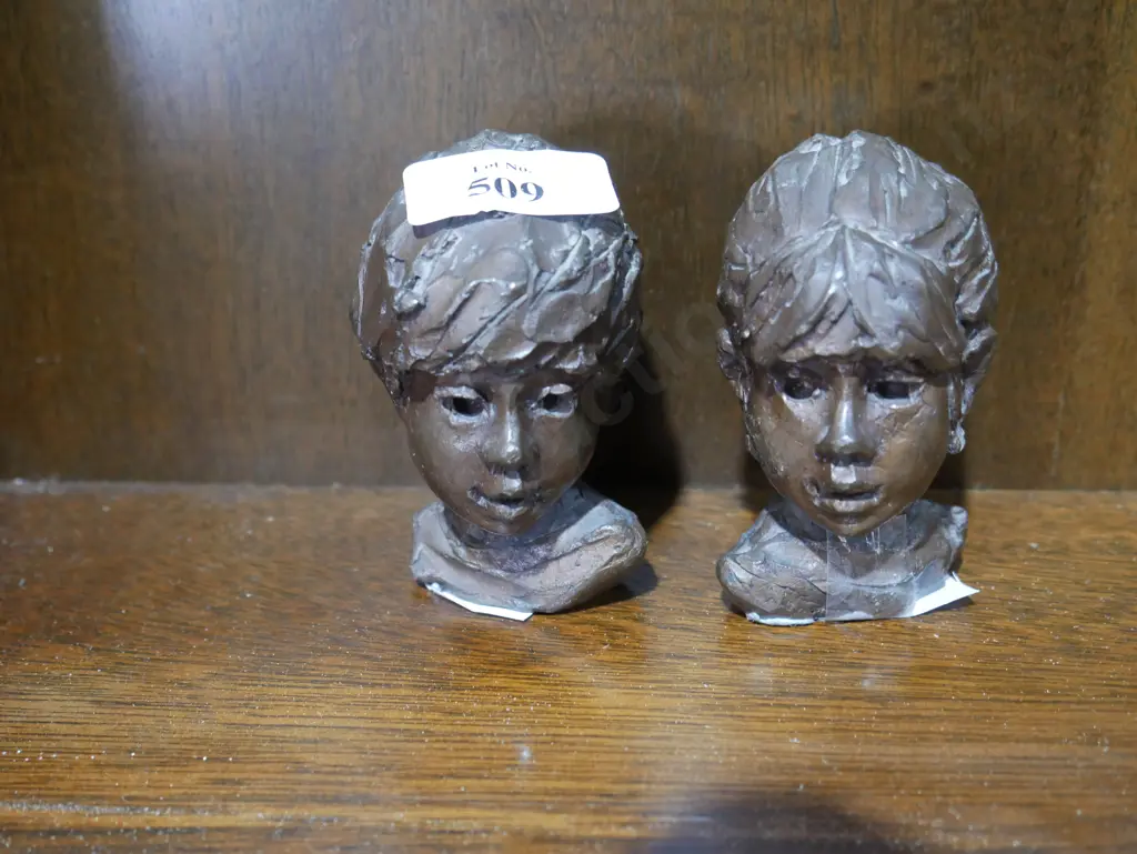 Two Ken Kendall head sculptures Image 1++
