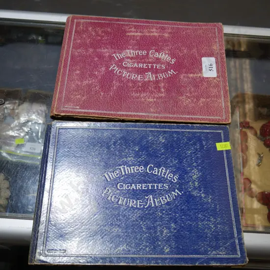 Two cigarette card albums
