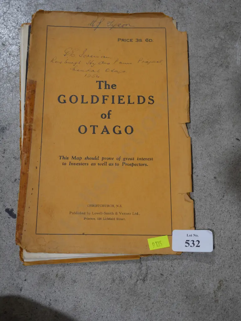 The goldfields of Otago map Image 1++