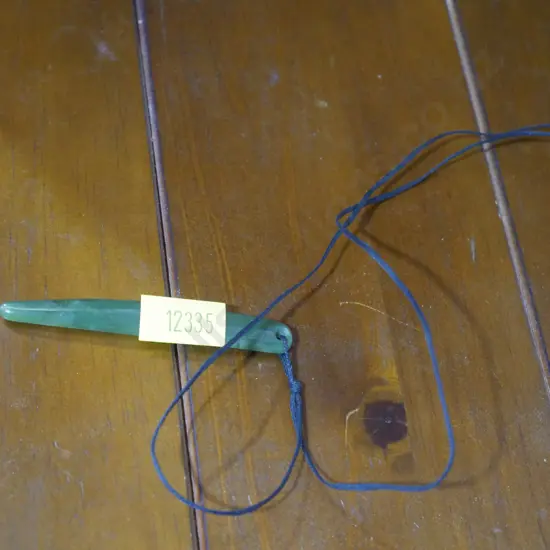 Greenstone pendant necklace